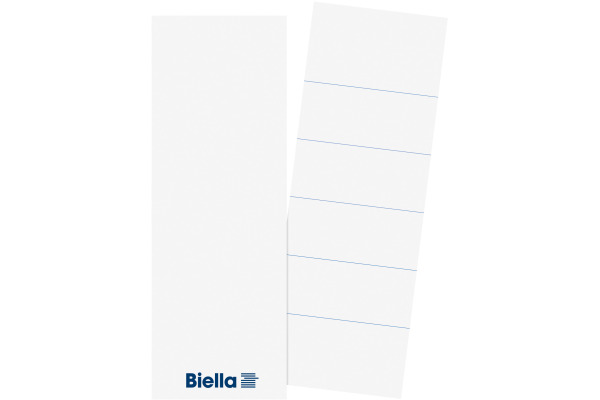 BIELLA Rückenschild Ordner 7cm 19016700U 25 Stück 51x145mm