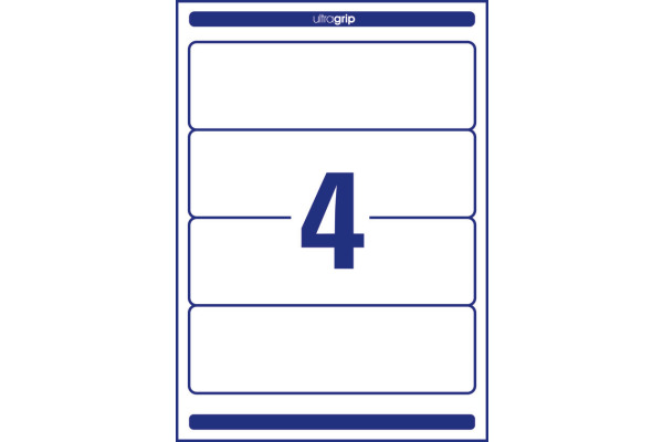 AVERY ZWECKFORM Ordner-Etiketten 61x192mm L4761-100 weiss 400 Stück/100 Blatt