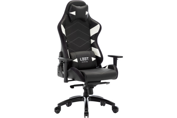L33T Elite V4 Gaming Chair PU 160369 Black/White decor