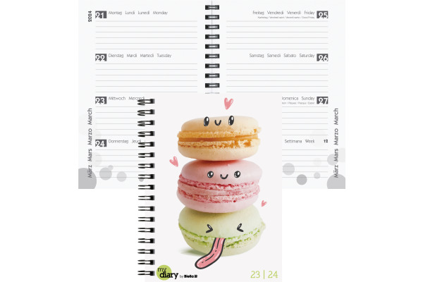 BIELLA Schüleragenda Love 23/24 806517880024 3½T/1S, Wire-O 12x16.5cm