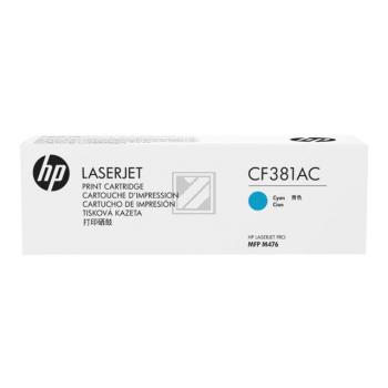 HP Toner-Kartusche Contract (nur für Vertragskunden) cyan (CF381AC, 312AC)