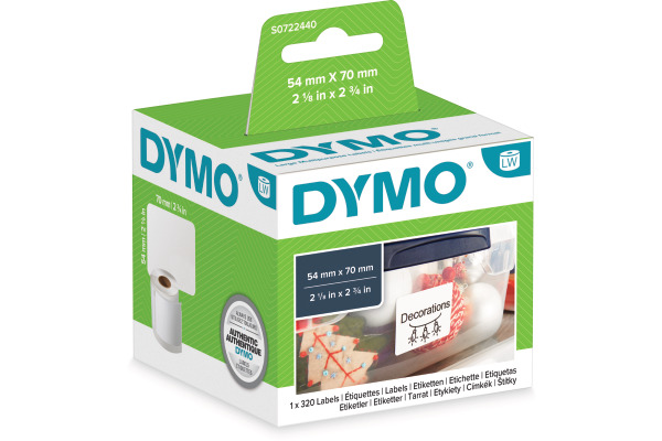 DYMO Disketten-Etiketten S0722440 perm.70x54mm 300 Stück