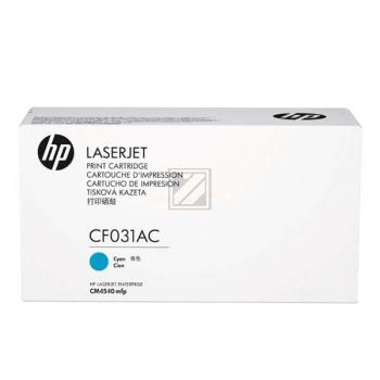 HP Toner-Kartusche Contract (nur für Vertragskunden) cyan (CF031AC, 31AC)