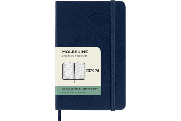 MOLESKINE Wochen-Notizkalender 23/24 56598856965 18M liniert HC saphir