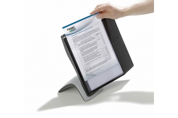 DURABLE Displaysystem SHERPA Style 10 585501 schwarz, mit 10 Sichttafeln A4