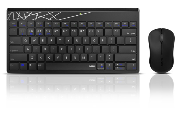 RAPOO 8000M Deskset black-grey 18535 Wireless Multi-Mode