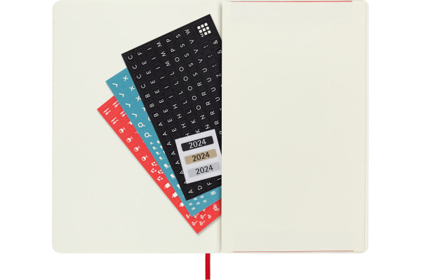 MOLESKINE Wochen-Notizkalender 23/24 56598856958 18M liniert SC scharlachrot