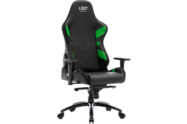L33T Elite V4 Gaming Chair PU 160367 Black/Green decor