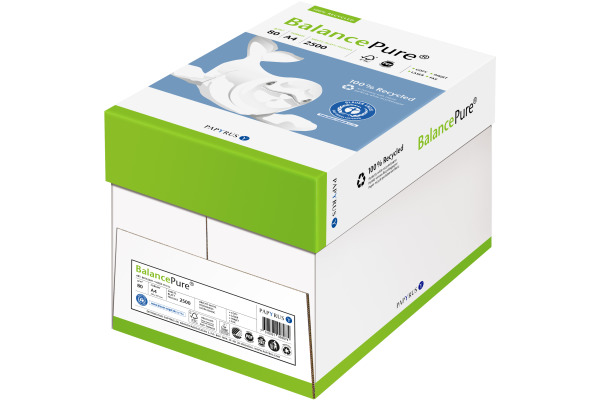BALANCE PURE Multifunktions-Papier A4 88330215 weiss,Recycling,80g,500 Blatt