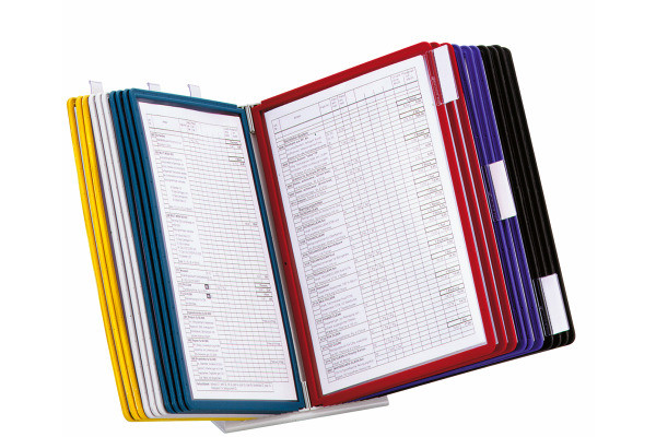 DURABLE Displaysystem VARIO Table 20 569900 farbig, mit 20 Sichttafeln A4