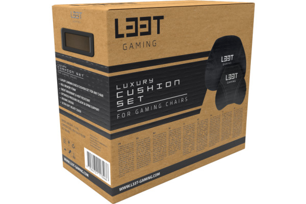 L33T Gaming Chair Cushion Set 160382 Memory Foam Velvet