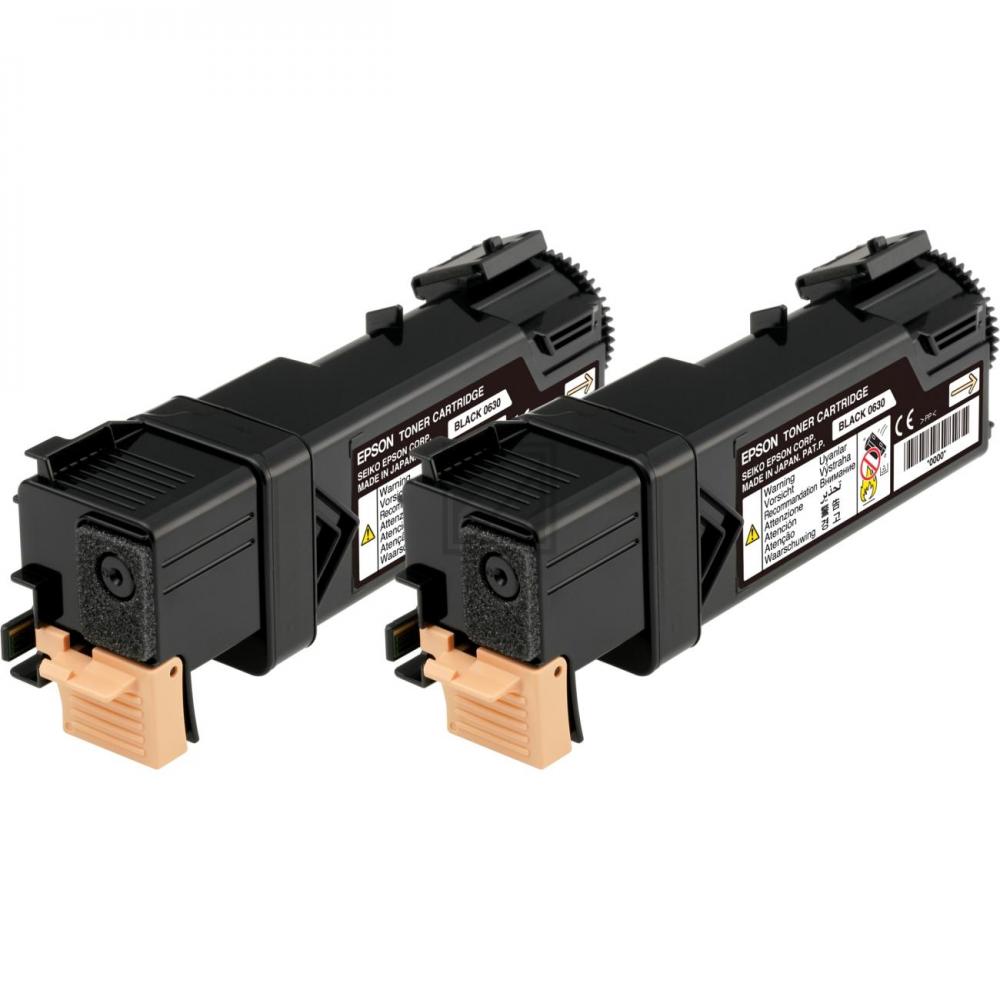 Epson Toner-Kit 2 x schwarz (C13S050631, 0631)