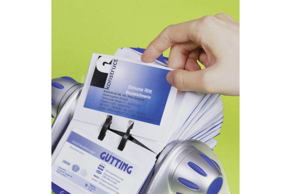 DURABLE Drehkartei VISIFIX FLIP VEGAS 241723 metallic silber 215x185x120mm