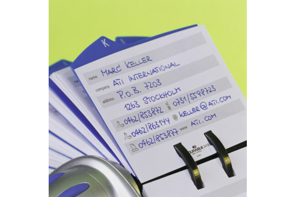 DURABLE Drehkart. TELINDEX FLIP VEGAS 241623 metallic silber 215x185x120mm