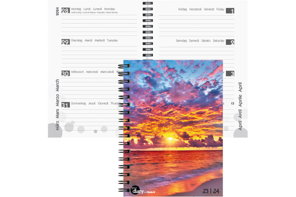 BIELLA Schüleragenda Beach A5 23/24 806537840024 3½T/1S, Wire-O 14.5x20.5cm