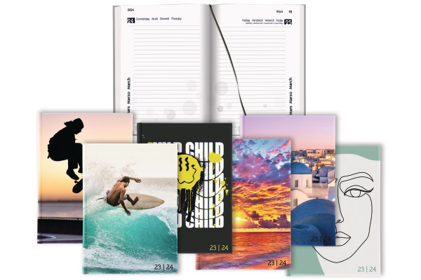 BIELLA Schüleragenda Adventure 23/24 806514800024 1T/1S, FSC 12x16.5cm