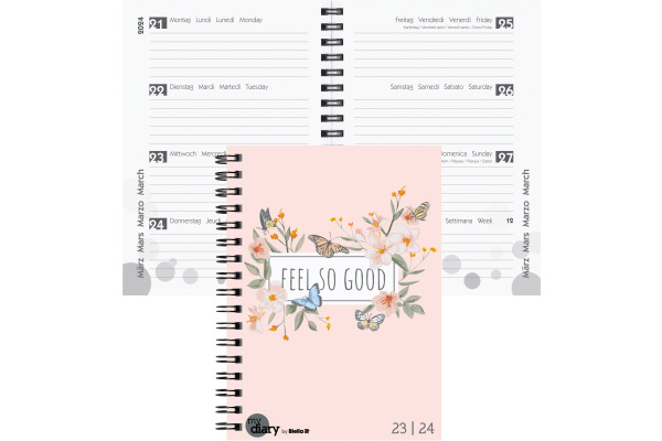 BIELLA Schüleragenda Trend 23/24 806517900024 3½T/1S, Wire-O 12x16.5cm