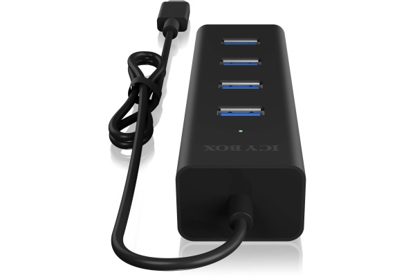 ICY BOX 4 Port Hub Type C USB 3.0 IB-HUB1409-C3 Aluminium black
