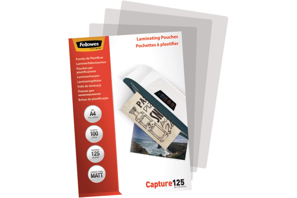 FELLOWES Laminiertasche A4 5328502 matt, 125my 100 Stk