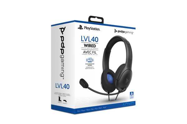 PDP LVL40 Stereo Headset black 051-108-EU for PS4/5