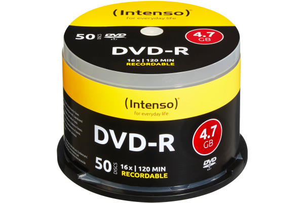 INTENSO DVD-R Cake Box 4.7GB 4101155 16x 50 Pcs