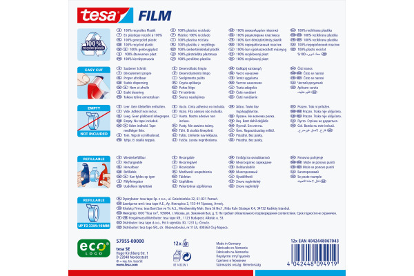 TESA Handabroller EasyCut 19mmx10m 579550000 ecoLogo
