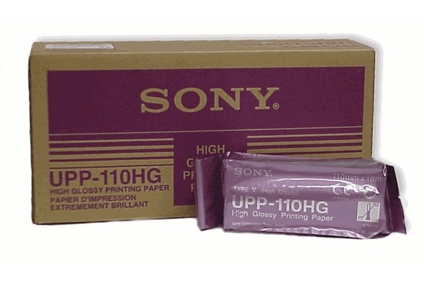 Sony Thermo-Transfer-Papier High Glossy Paper schwarz/weiß (UPP-110HG)
