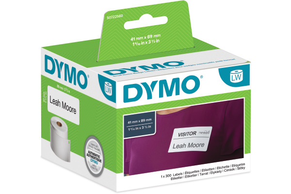 DYMO Namensschilder S0722560 non-perm. 89x41mm 300 Stück