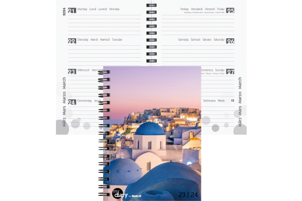 BIELLA Schüleragenda City 23/24 806517850024 3½T/1S, Wire-O 12x16.5cm