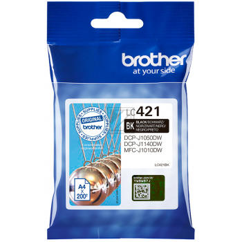 Brother Tintenpatrone schwarz (LC-421BK)