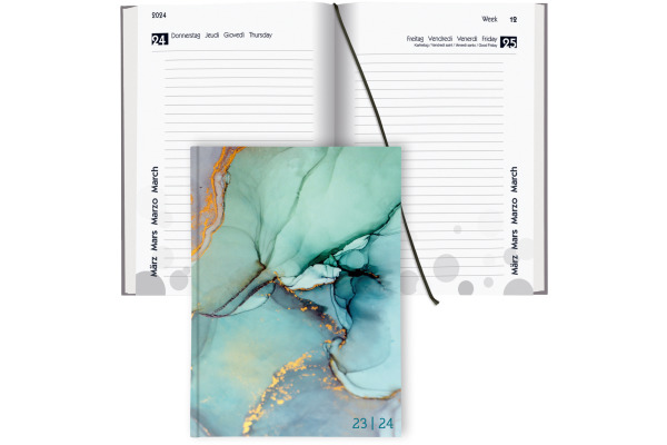 BIELLA Schüleragenda Style 23/24 806544890024 1T/1S, wattiert,FSC 12x16.5cm