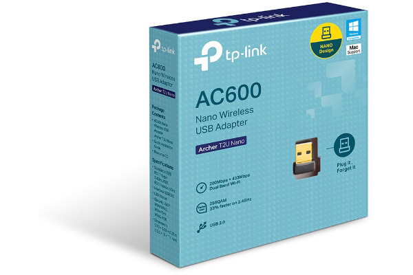 TP-LINK Archer T2U Nano AC600 Mbps Archer T2U N Wi-Fi USB Adap.