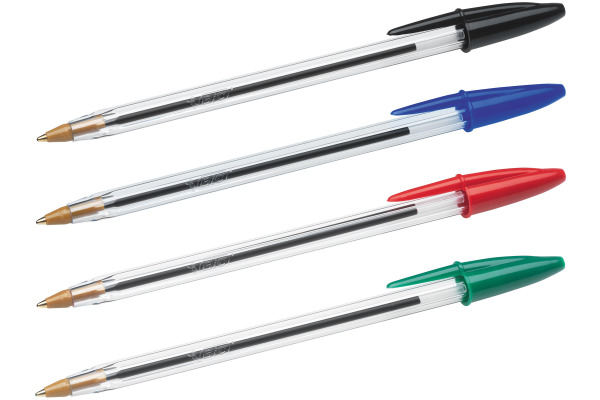 BIC Kugelschr.Cristal Original 1mm 802054 ass., Pouch 5 Stück