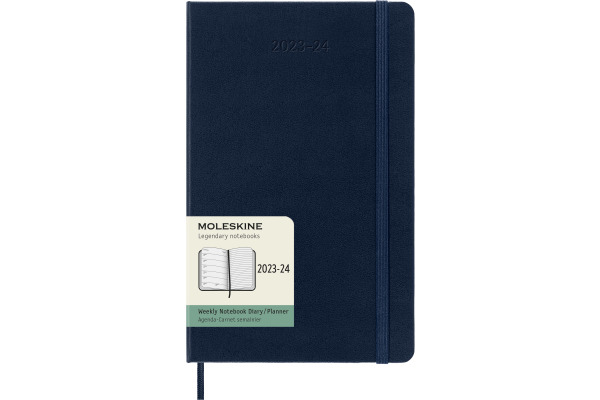 MOLESKINE Wochen-Notizkalender 23/24 56598856903 18M liniert HC saphir