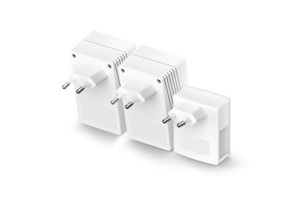 TP-LINK 2-port Powerline WiFi Exten. TLWPA4220 AV500 Triple KIT