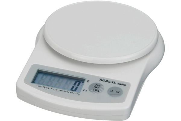 MAUL Briefwaage MAULalpha 5000g 1645002 mit Batterie