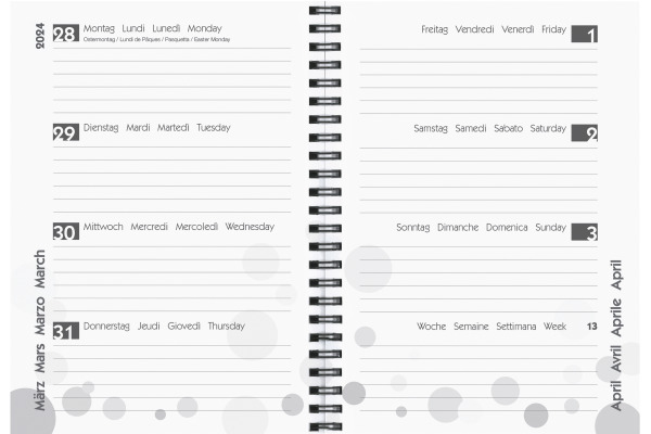 BIELLA Schüleragenda Beach A5 23/24 806537840024 3½T/1S, Wire-O 14.5x20.5cm