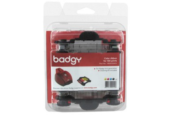 EVOLIS Color Ribbon up to 100 cards VBDG204EU for Badgy 1 YCMKO