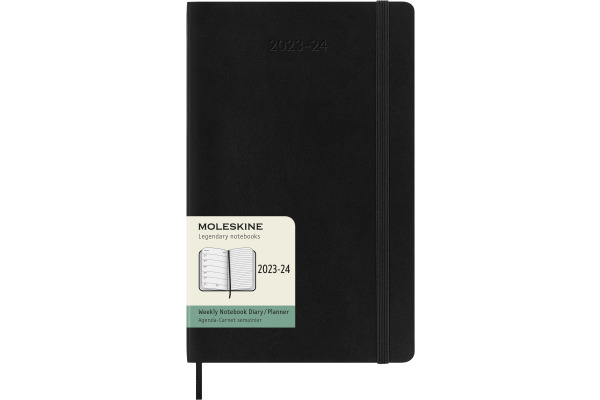 MOLESKINE Wochen-Notizkalender 23/24 56598856941 18M liniert SC schwarz