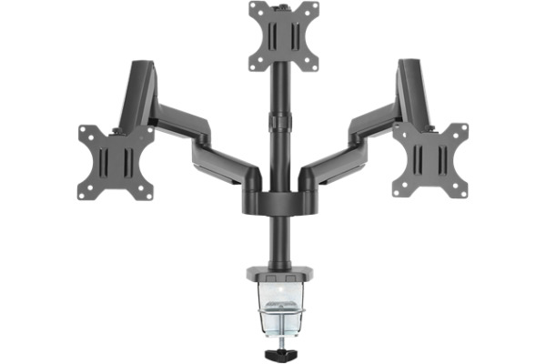 DELTACO GasSpring Triple arm 17-27in ARM-0352 1,5-8kg, 75x75-100x100