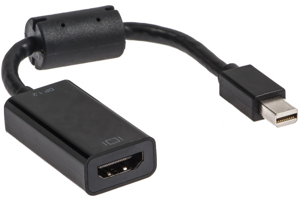LINK2GO Adapter Mini Disp.-Port-HDMI AD4111BP male/female, 15cm