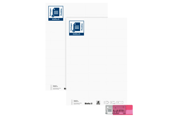 BIELLA Etiketten 60x30mm 27363200U weiss, A4 10 Bl. à 27 Stk.