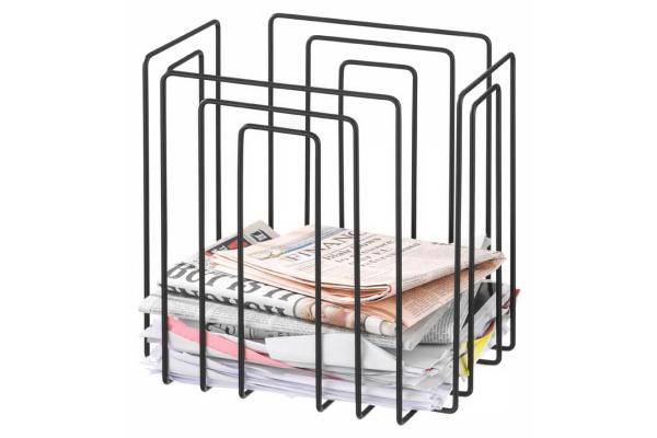 TMP Papiersammler/Zeitungsbinder 1111.02 schwarz 37x27x37cm