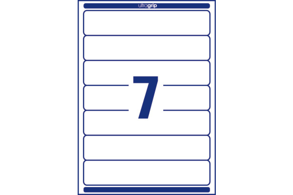 AVERY ZWECKFORM Ordner-Etiketten 38x192mm L4760-25 weiss 210 Stück/25 + 5 Blatt