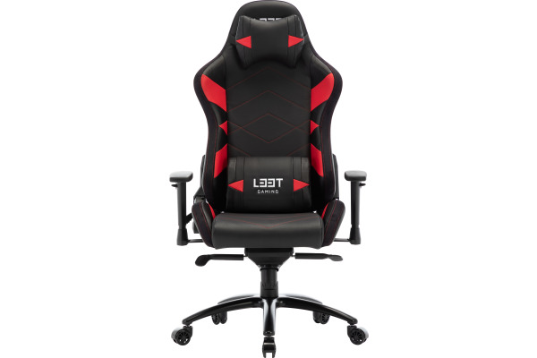L33T Elite V4 Gaming Chair PU 160368 Black/Red decor