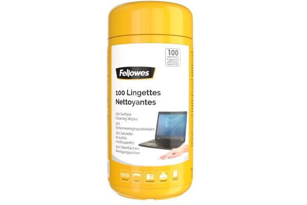 FELLOWES Oberflächen-Reinigungstücher 9971509 100 Stück