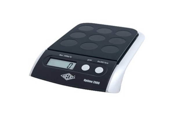 WEDO Digitalwaage Optimo 2000 482001 Tragkraft bis 2kg 23x4x16cm