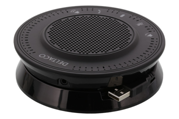 DELTACO Office Conference speakerphone DELC-0001 black, USB, 3.5 mm