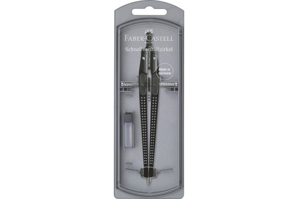 FABER-CASTELL Schnellverstellzirkel 174434 Grip 2001 schwarz