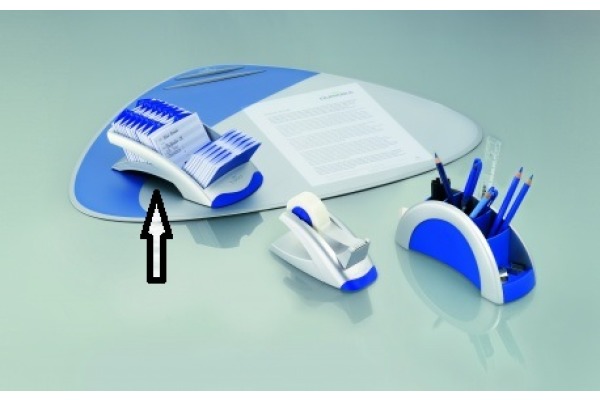 DURABLE Visitenkartenbox VISIFIX DESK 241323 silber, f. 200 Karten 104x72mm